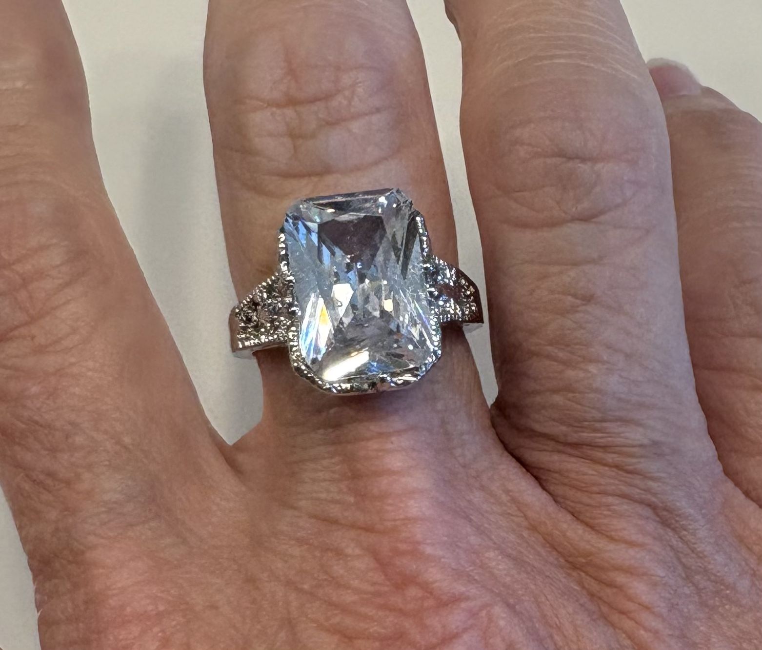 New CZ wedding ring size 8