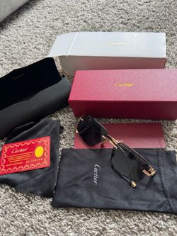 Cartier Rimless Sunglasses with Full Set