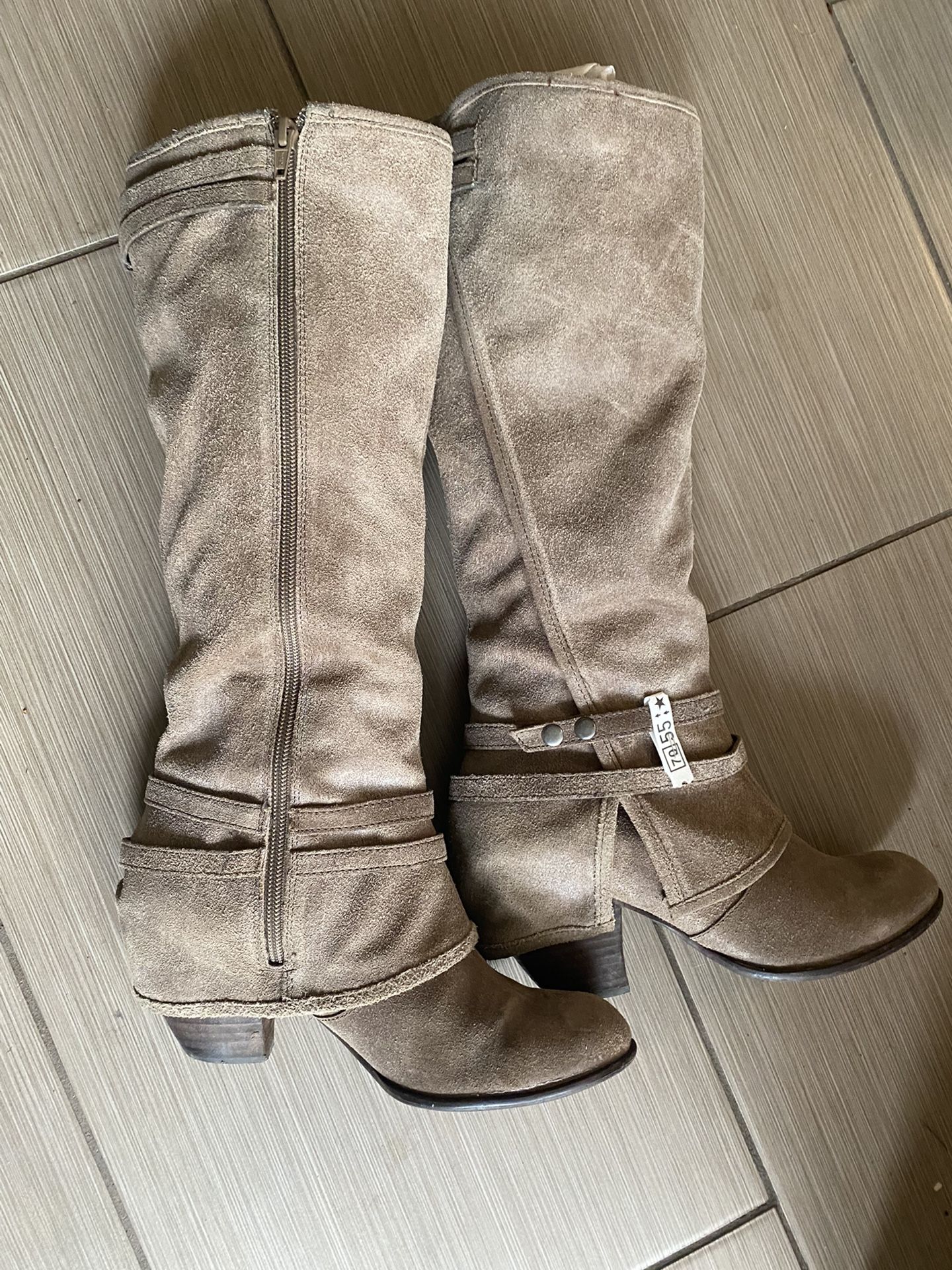 Womens Boots Suede 7.5