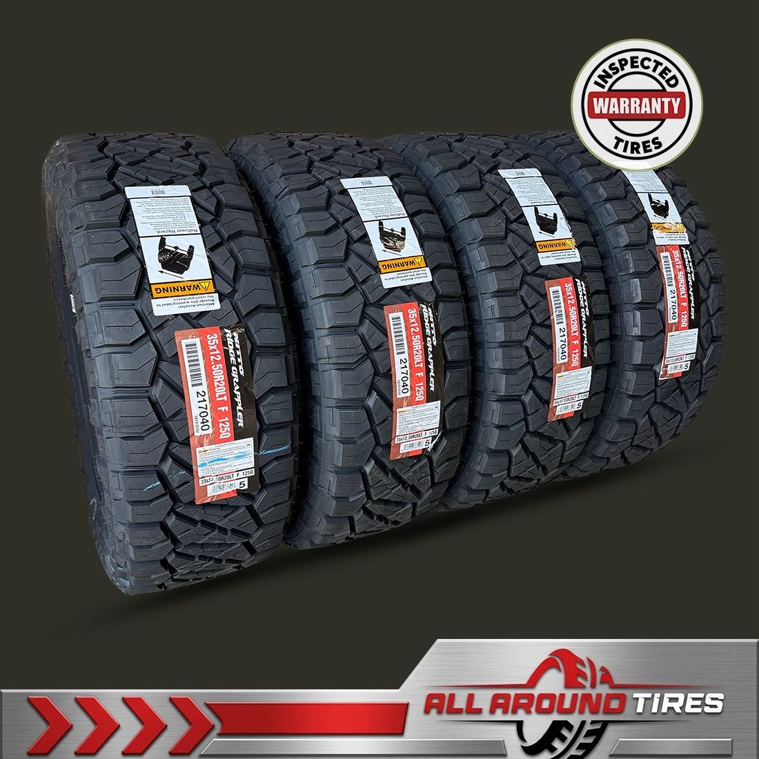 π₯ 4- 35x12.50R20 NITTO RIDGE GRAPPLERS β BRAND NEW! - INSTALLED β ONLY $1680!! π₯