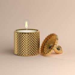 Opulent Soy Candle + Candle Care Kit (Gold)
