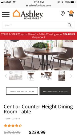 Wood table with 4 chairs