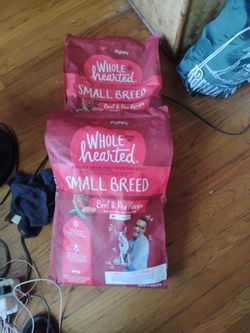 WholeHearted Grain Free Small Breed Beef and Pea Recipe Dry Puppy Food, 14 lbs for 2 bags