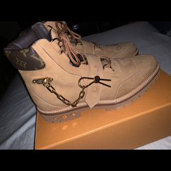 New Louis Vuitton Virgil Abloh Timberland Style $4,000 Size 10.5 