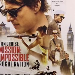 Mission Impossible: ROGUE NATION (Blu-Ray + DVD + Digital-2015)Tom Cruise!