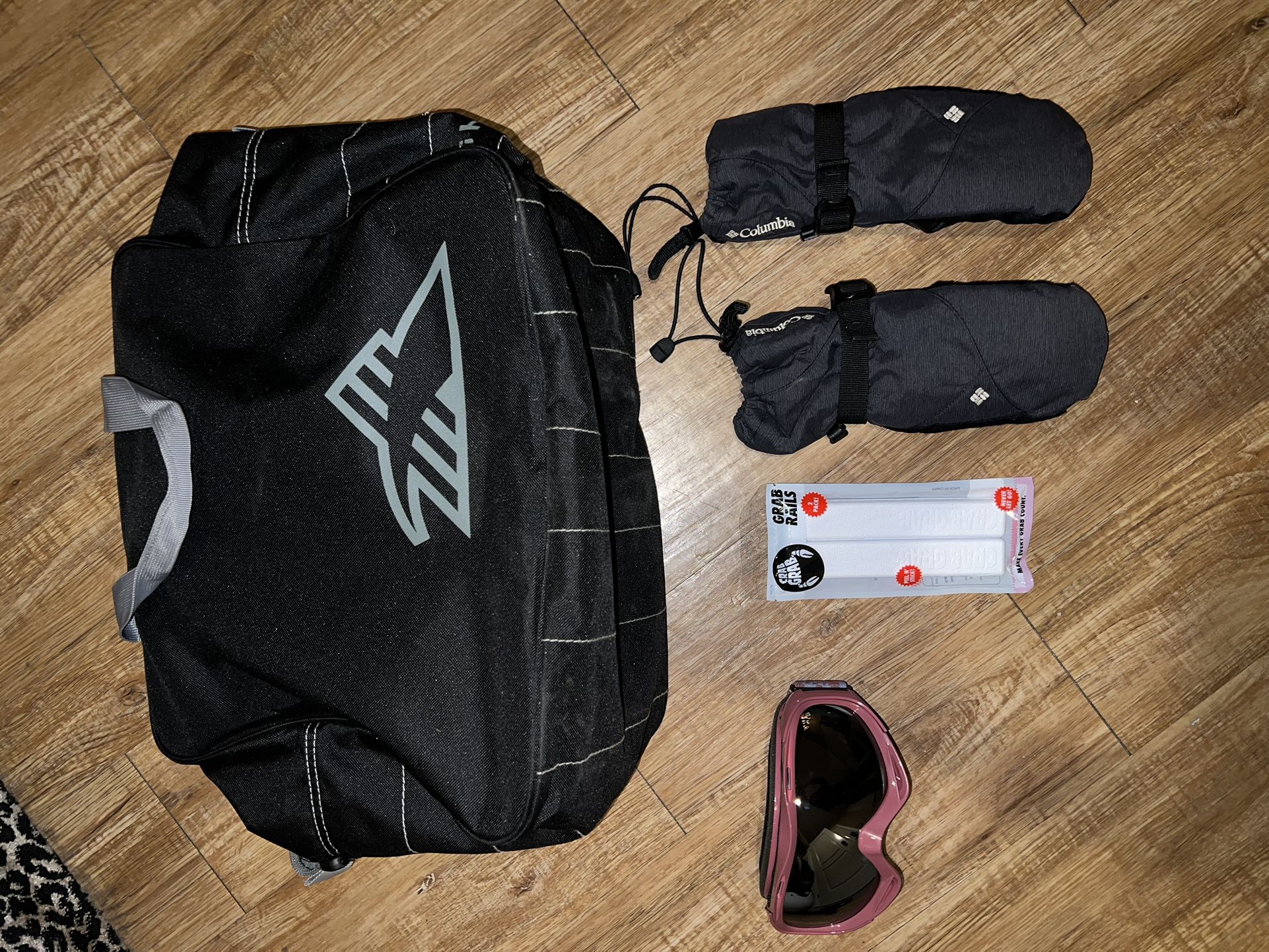 Snowboard Boot Bag, Gloves, Goggles
