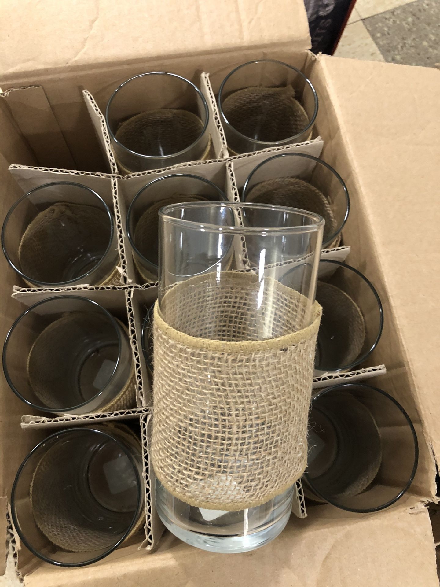 Cylinder Glass Centerpiece