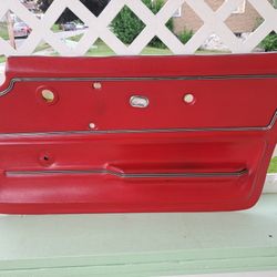 Listing is for a 1968 Chevy Corvette Red Interior Door Panel w/Trim, Right Side. 