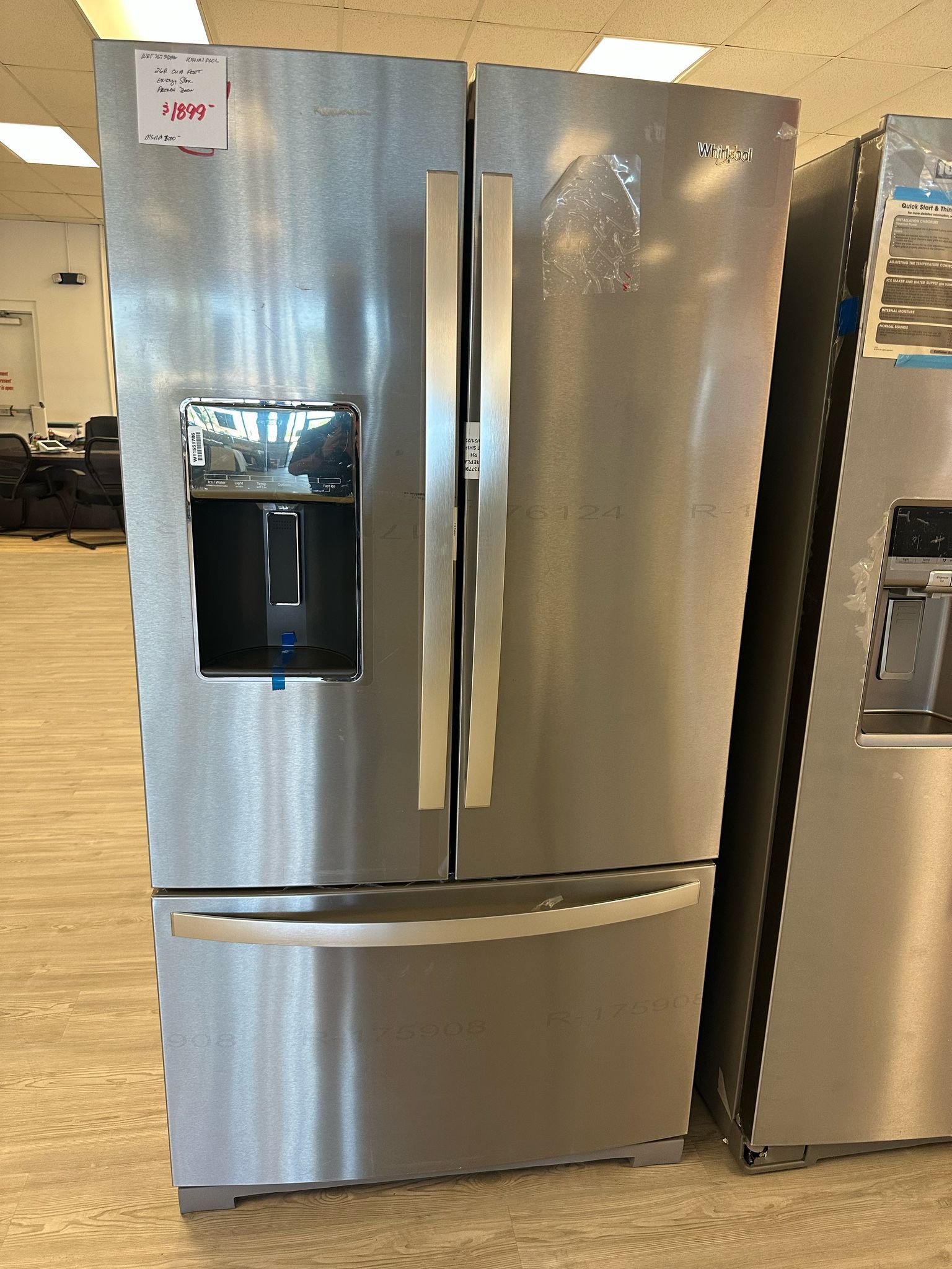 Whirlpool 3 Door French Door Refrigerator With Dual Ice Maker In Stainless Steel