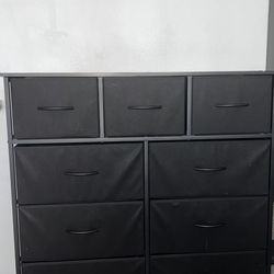 Dresser black, fabric
