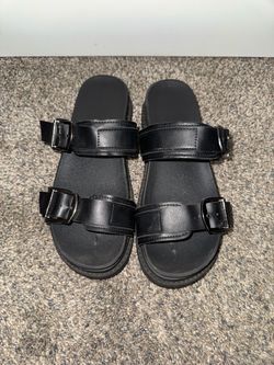 Doc Marten Bouncing Soles Double Strap Slides Sz 8.5/ 39