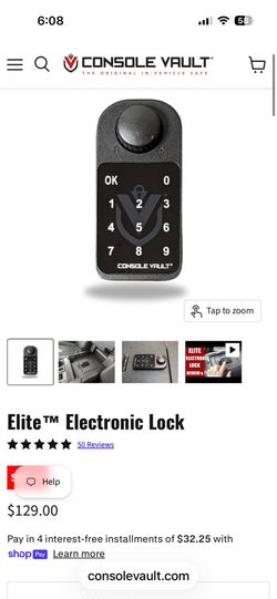 Console Vault Electronic Elite Lock
