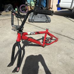 Bike Frame And Handle Bars