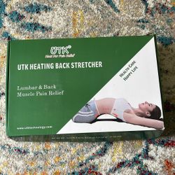 UTK Heated Back Stretcher Device for Pain Relief