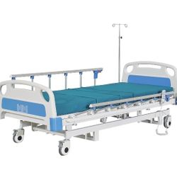 Hospital Bed With Side Rails And Handheld Electric Controller 