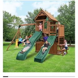 Deluxe Swing Set. 