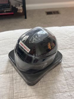 Signed Andrew Shaw Mini Helmet