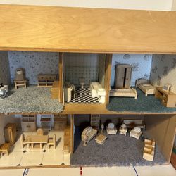 Wooden Hand Built Doll House