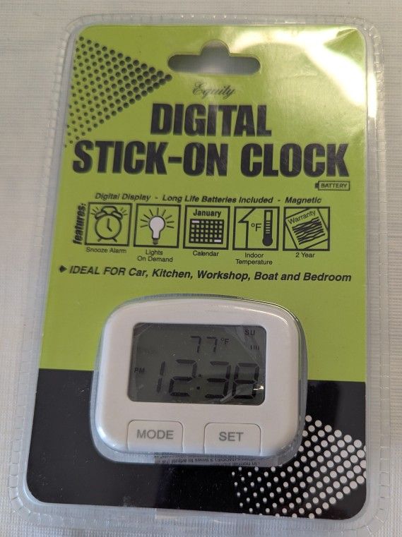 New Digital Stick On Clock