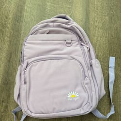 backpack for women men shoulder bags for laptop books (purple 