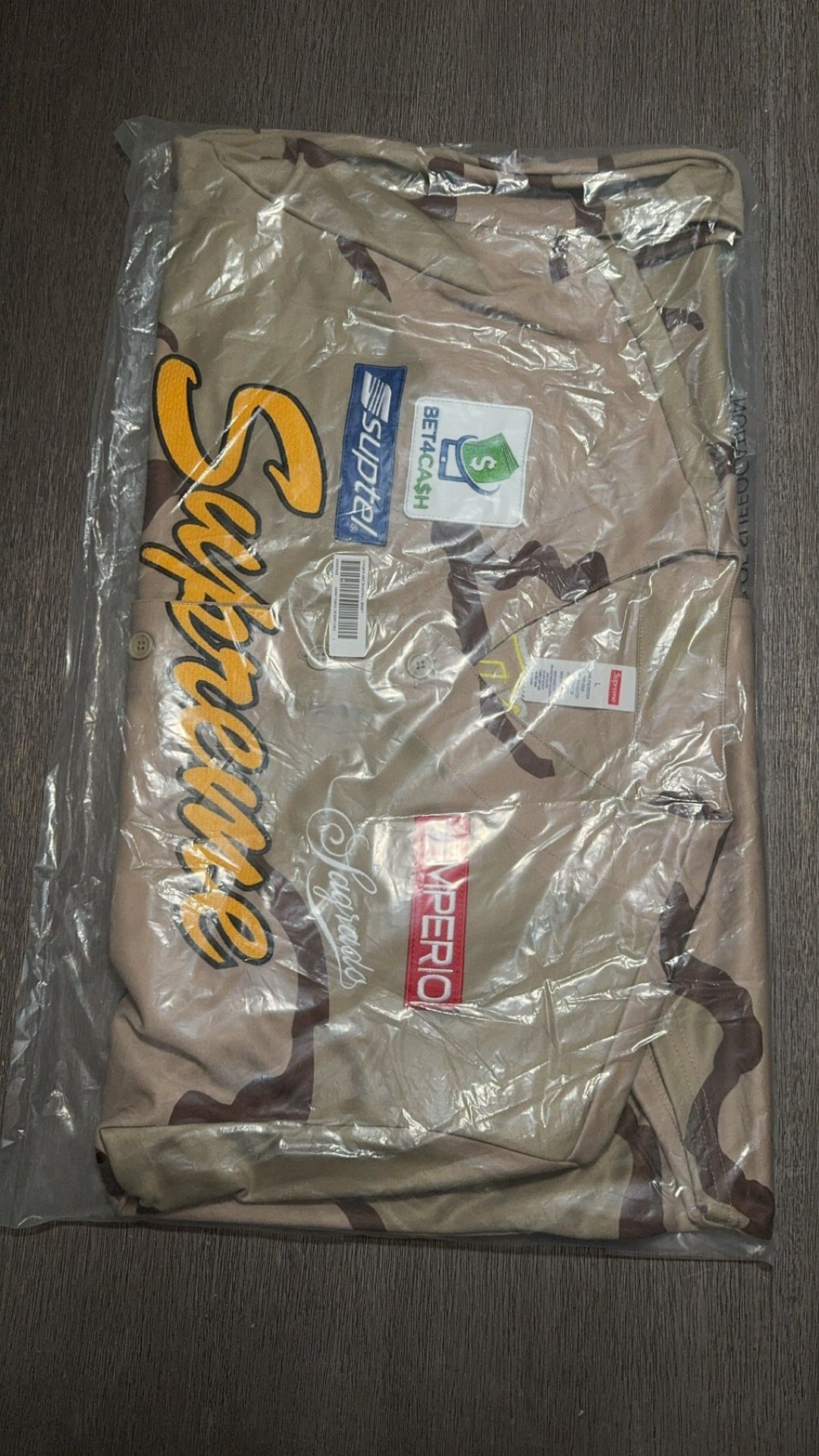 Supreme Chosen One Baseball Jersey Desert Camo Size Large