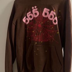 Sp5der Hoodie Brown/pink