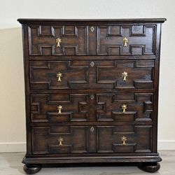 Vintage Dark Wood Chest of Drawers / Spanish Style Dresser