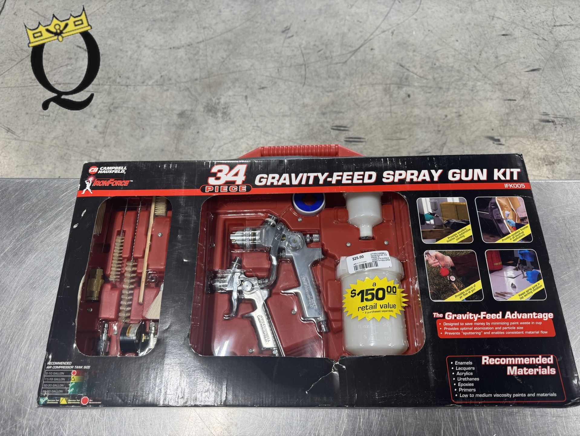 Campbell Hausfeld Gravity Feed Spray Gun Kit