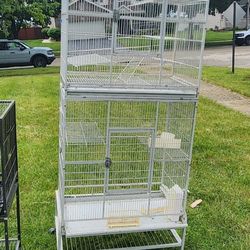 Beautiful White Bird Cage Large Picked Up ASAP