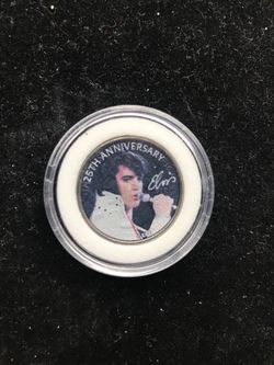 25 th anniversary Elvis coin quarter dollar