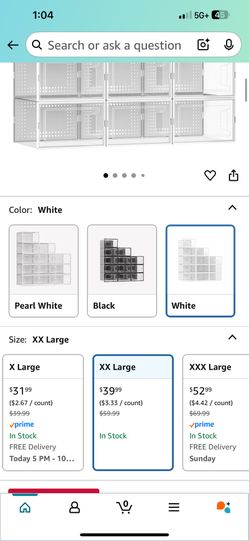 Secret Space 12 Pack XX Large Shoe Storage Organizer for Closet