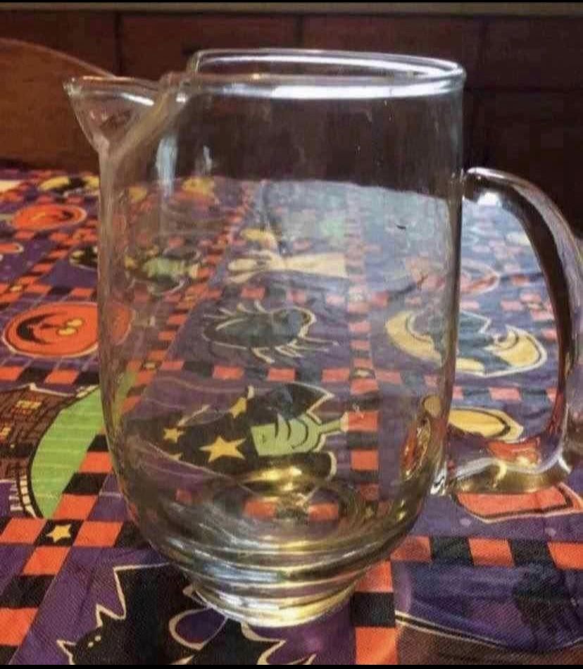 Vintage small glass creamer/water pitcher