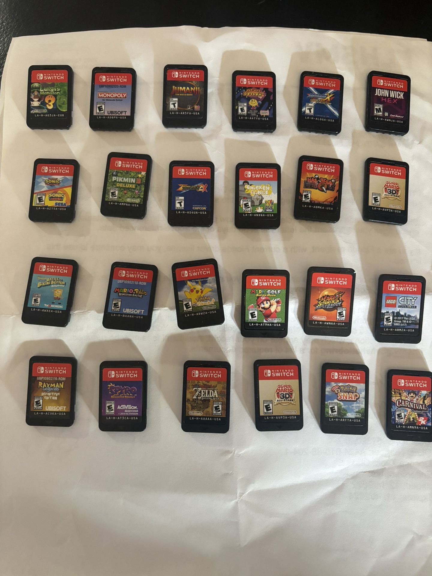 Nintendo Switch games