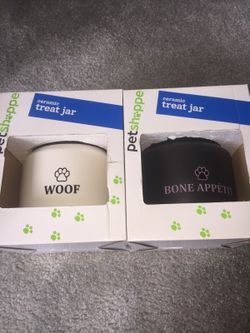 Ceramic Treat Jar Pet Brand New