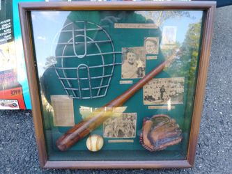 Baseball shadow box: Babe Ruth