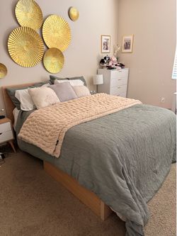 IKEA MALM Queen Bed Frame + 2 MASSIVE Storage Drawers