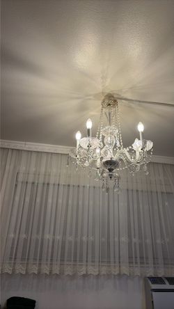Crystal Chandelier 5-Light Candelabra Style