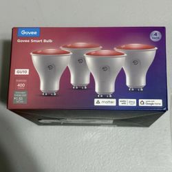 Govee GU10 Smart Bulbs Matter WiFi Alexa Google 4 Pack 