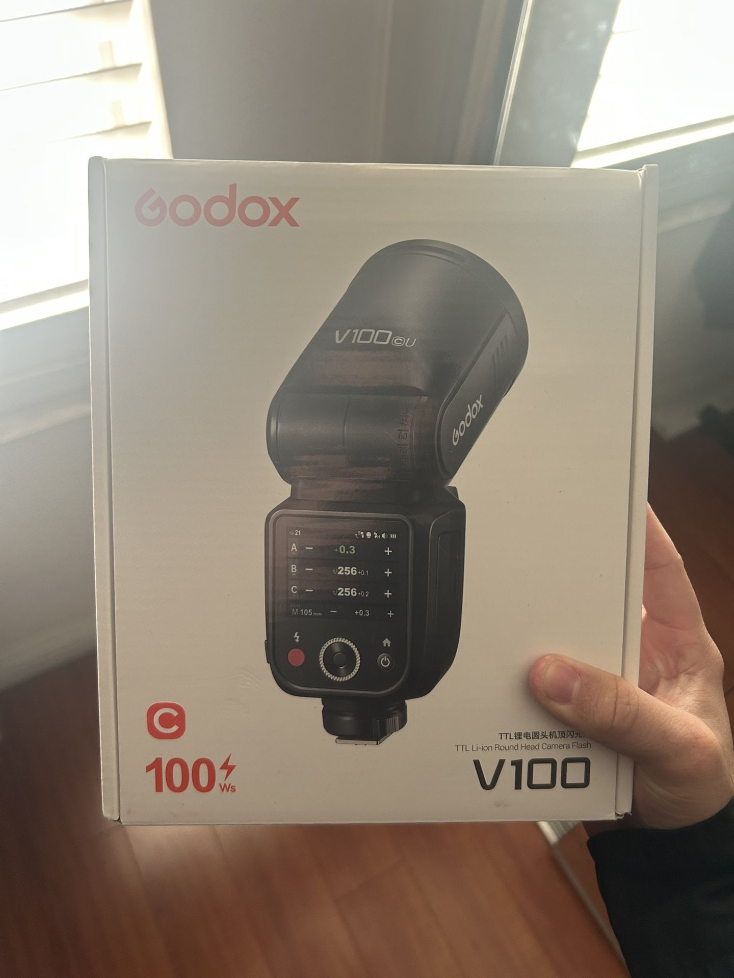 Godox V100 C V100-C Flash for Canon, 100Ws TTL Canon Speedlite HSS 1/8000S