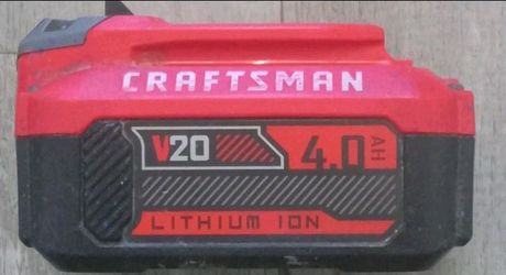 CRAFTSMAN [CMCB204] V20 4.0 AH RECHARGEABLE 20-VOLT LITHIUM ION BATTERY