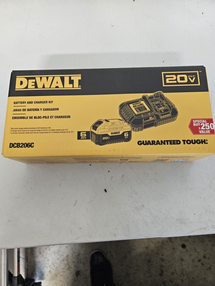 6ah Battery With Charger Brand New