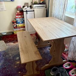 Kitchen Table With Bench