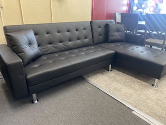 🔹Black Sectional Sofa Bed🔹