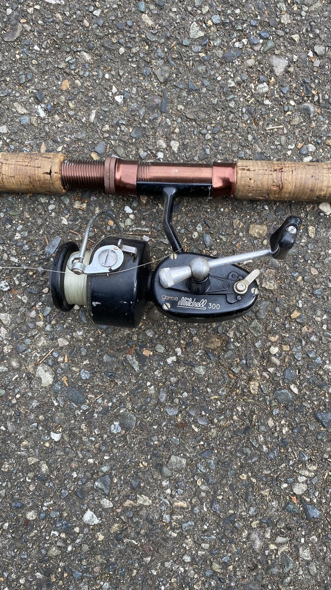 Fishing Rod with Mitchell Reel - LOOK!