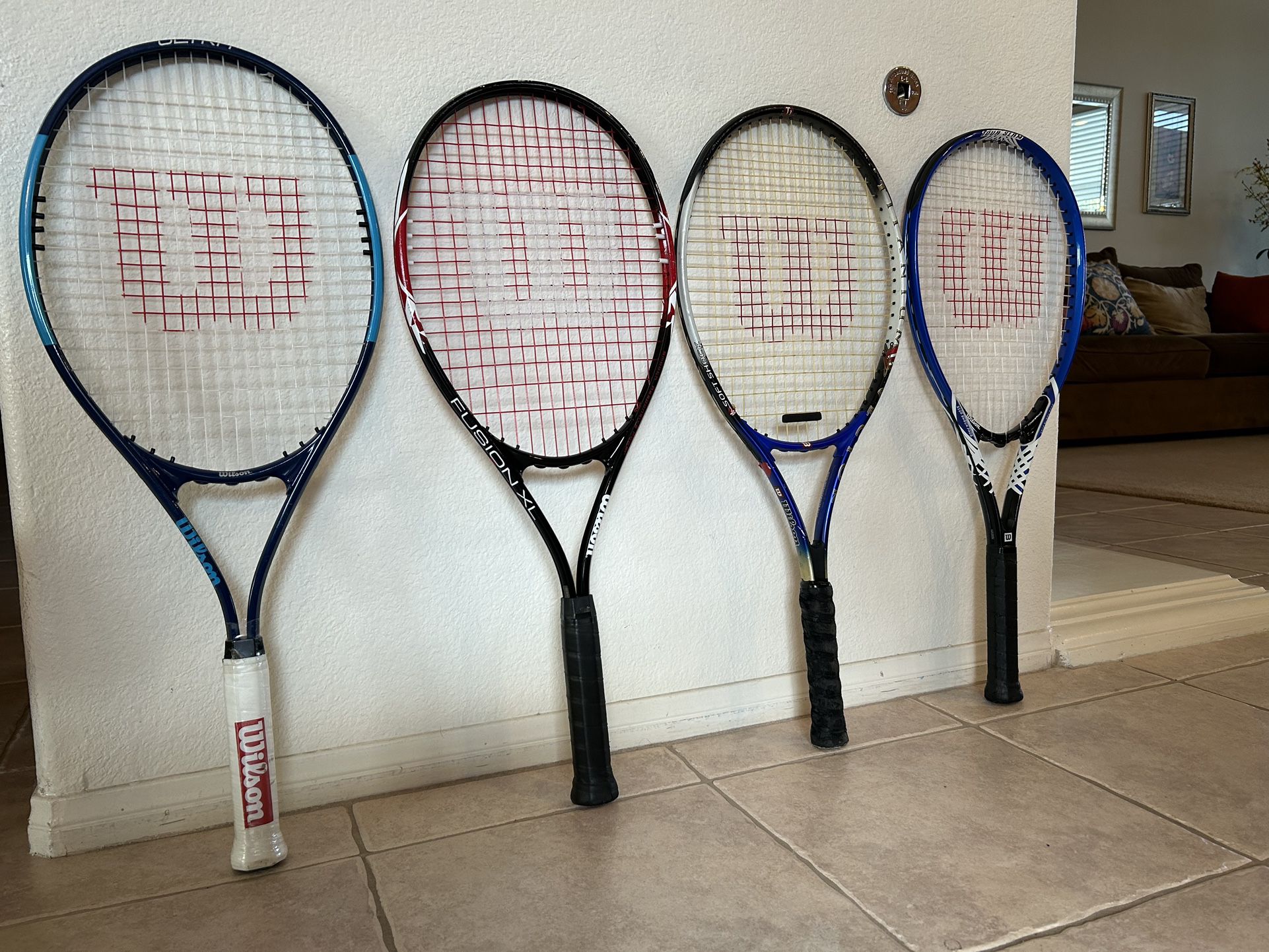 Wilson Tennis Rackets.  $20 Each.