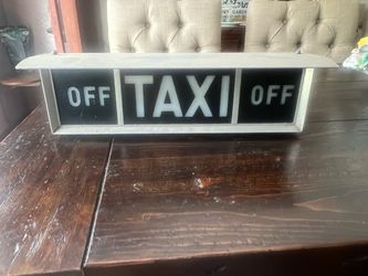 Taxi sign