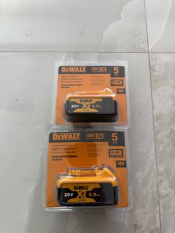 DeWalt 20V XR 5.0Ah Lithium-Ion Battery 2-Pack