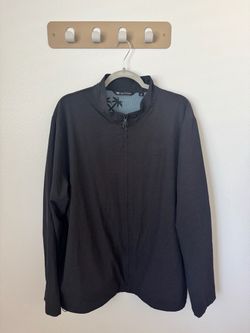 TravisMathew Men’s XXL Black Full Zip Jacket