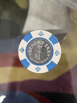 1.00 Casino Chip from the Desert Inn Casino Las Vegas Nevada Coin Blue