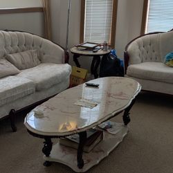 Furniture Set With Coffee And End Tables